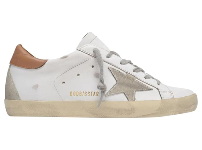 Golden Goose Deluxe Brand Super-Star Sneakers - Golden Goose - Multi - Leather White Pony-style calfskin  ref.465171